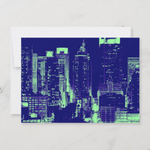 Pop Art New York City Einladung