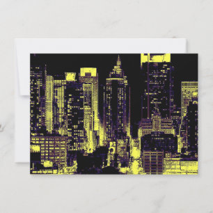 Pop Art New York City Einladung