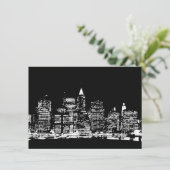 Pop Art New York City Einladung (Stehend Vorderseite)