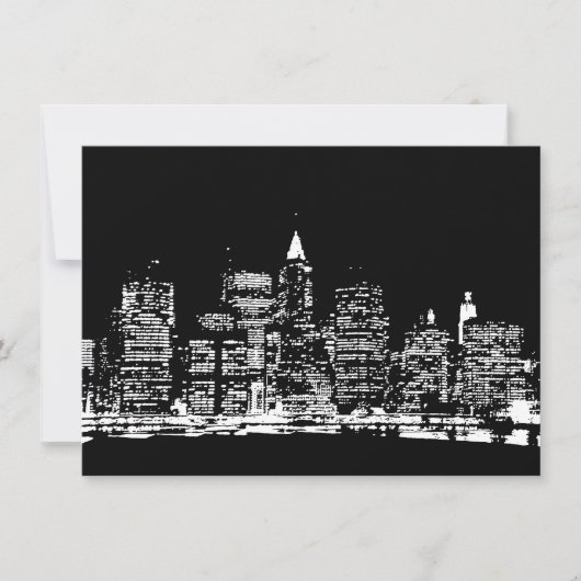 Pop Art New York City Einladung (Vorderseite)