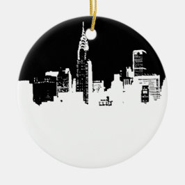 Pop Art New York City Keramik Ornament