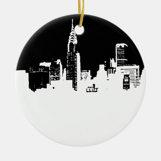 Pop Art New York City Keramik Ornament (Vorne)