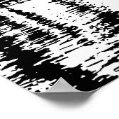 Pop Art New York City Manhattan Silhouette Poster (Ecke)