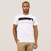 Pop Art New York City Panorama Poster T-Shirt (Vorne ganz)