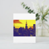 Pop Art New York Postkarte (Stehend Vorderseite)