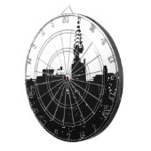 Pop Art New York Silhouette Dartscheibe (Vorderseite rechts)