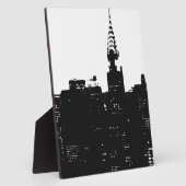 Pop Art New York Silhouette Fotoplatte (Seite)