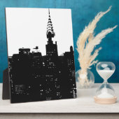 Pop Art New York Silhouette Fotoplatte (Seite)