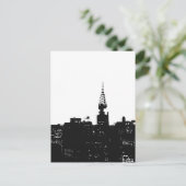 Pop Art New York Silhouette Postkarte (Stehend Vorderseite)
