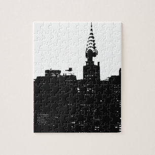 Pop Art New York Silhouette Puzzle