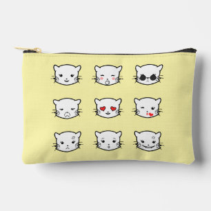 Pop Art Niedlich Emoji Cats Zubehörtasche