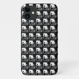Pop Art Niedlich Riant Pandas B&W Black and White Case-Mate iPhone Hülle