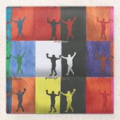 Pop art no.1 by Yeshaya Dank -  Glasuntersetzer (Vorderseite)