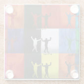 Pop art no.1 by Yeshaya Dank - Glasuntersetzer (Rückseite)