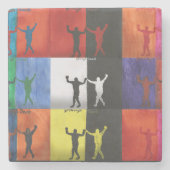 Pop art no.1 by Yeshaya Dank - Steinuntersetzer (Vorderseite)