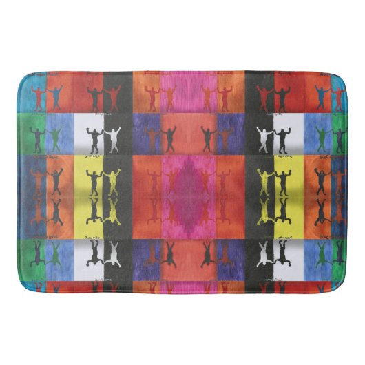 Pop art no.1 by Yeshaya Dank - unity & harmony Badematte (Vorderseite)