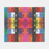 Pop art no.1 by Yeshaya Dank - unity & harmony Fleecedecke (Vorderseite (Horizontal))