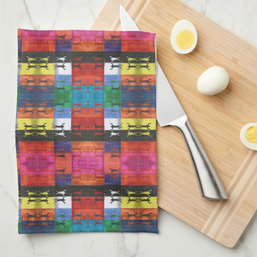 Pop art no.1 by Yeshaya Dank - unity & harmony Geschirrtuch (Viertel Falte)