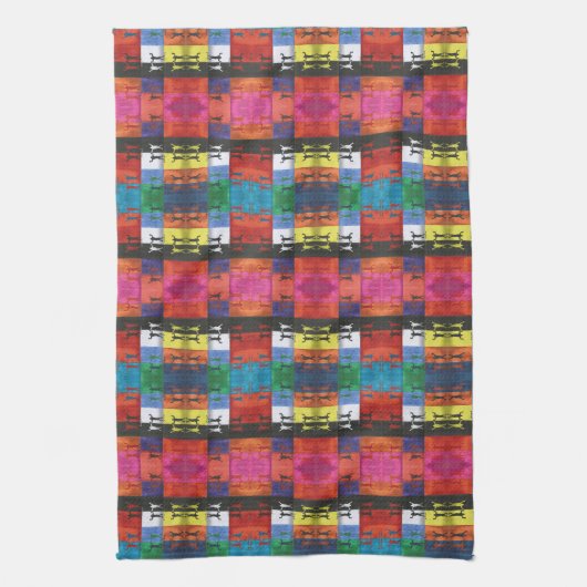 Pop art no.1 by Yeshaya Dank - unity & harmony Geschirrtuch (Vertikal)