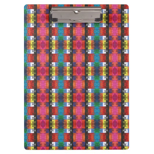 Pop art no.1 by Yeshaya Dank - unity & harmony Klemmbrett (Vorderseite)