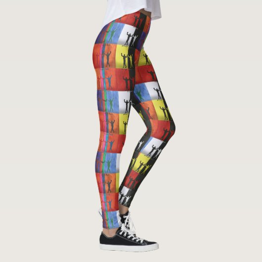 Pop art no.1 by Yeshaya Dank - unity & harmony Leggings (Rechts)