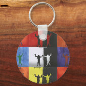 Pop art no.1 by Yeshaya Dank - unity & harmony Schlüsselanhänger (Rückseite)