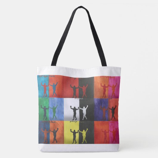 Pop art no.1 by Yeshaya Dank - unity & harmony Tasche (Rückseite)