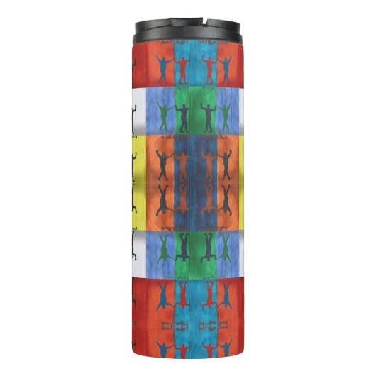 Pop art no.1 by Yeshaya Dank - unity & harmony Thermosbecher (Rückseite)