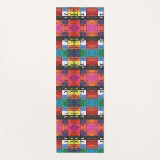 Pop art no.1 by Yeshaya Dank - unity & harmony Yogamatte (Vorderseite)