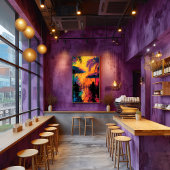 Pop Art: Noche de Café Tropical Fotodruck