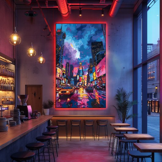 Pop Art: Noche en Times Square Fotodruck