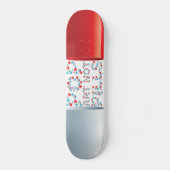 Pop Art Not Pillen Skateboard (Vorderseite)
