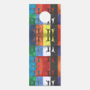 Pop Art Nr. 1 von Yeshaya Dank - Einheit & Harmoni Türanhänger