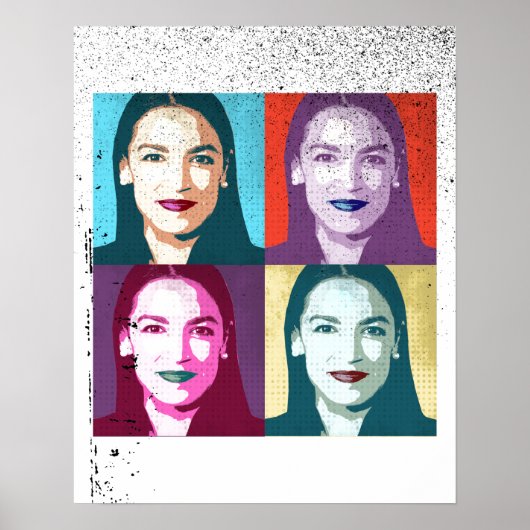 Pop Art Ocasio-Cortez Poster (Vorne)