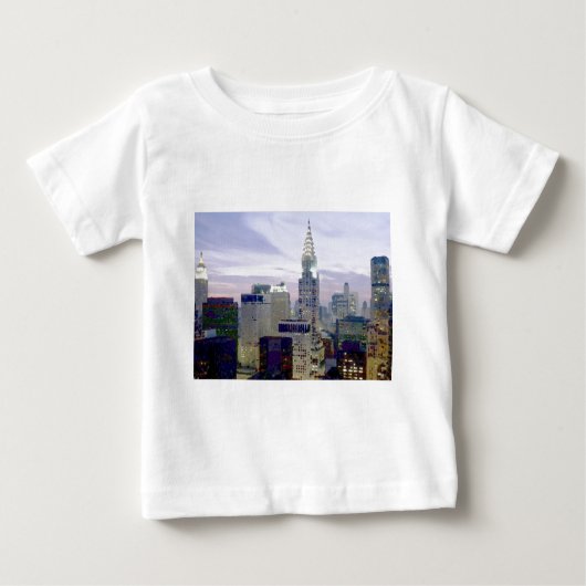 Pop Art Oil Paint Effect New York Baby T-shirt (Vorderseite)