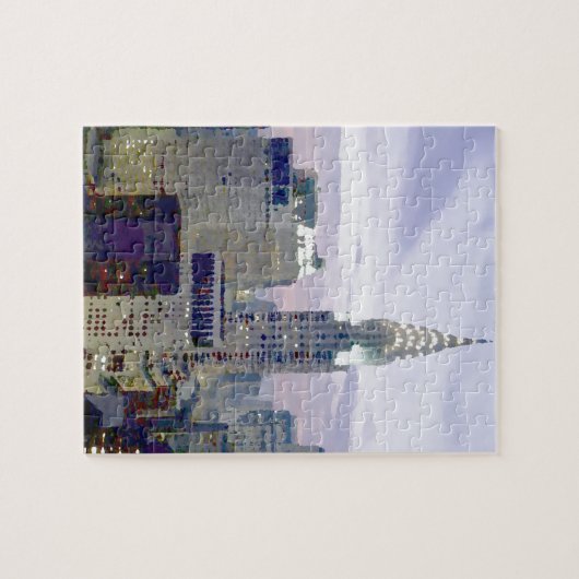 Pop Art Oil Paint Effect New York Puzzle (Horizontal)