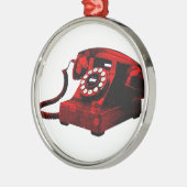 Pop Art Old Desk Telefone Box Ornament (Links)