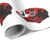 Pop Art Old Desk Telefonkasten Geschenkpapier (Rolleneckpunkt)