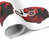 Pop Art Old Desk Telefonkasten Geschenkpapier (Rolleneckpunkt)