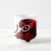 Pop Art Old Red Desk Telefonkasten Kaffeetasse (Mittel)