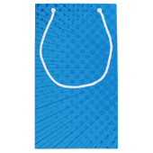 Pop Art OMG auf blau Kleine Geschenktüte (Rückseite)