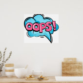 Pop Art Oops Poster (Küche)