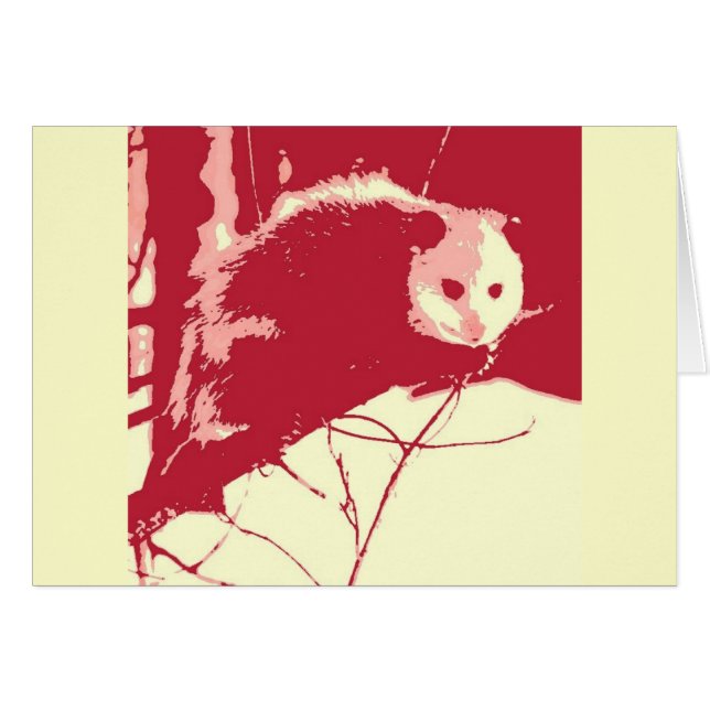 Pop Art Opossum (Vorderseite (Horizontal))