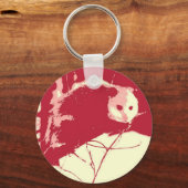 Pop Art Opossum Schlüsselanhänger (Vorderseite)