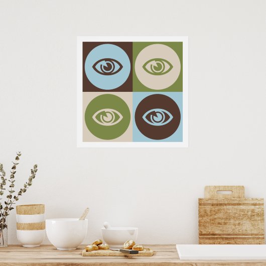 Pop Art Optometrie Poster (Küche)