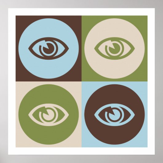 Pop Art Optometrie Poster (Vorne)
