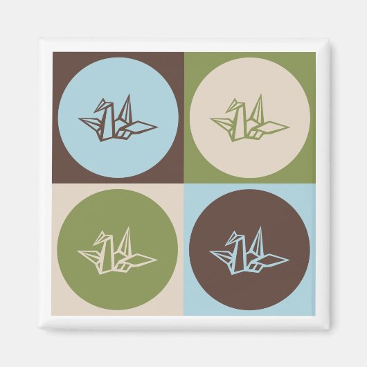 Pop Art Origami Magnet (Vorne)