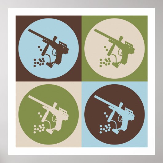 Pop Art Paintball Poster (Vorne)