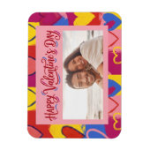 Pop Art Painterly Valentine's Day Postcard Magnet (Vertikal)