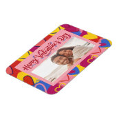 Pop Art Painterly Valentine's Day Postcard Magnet (Linke Seite)